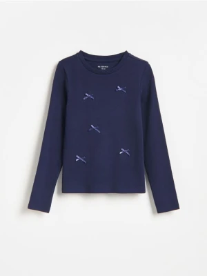 Foto del prodotto Reserved - T-shirt con fiocchi - blu scuro