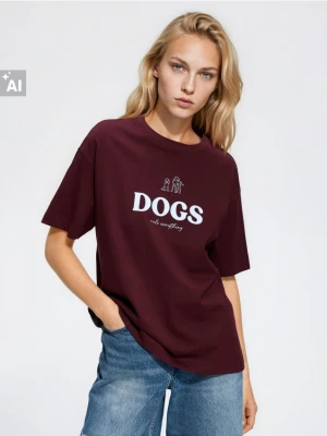 Foto del prodotto Reserved - T-shirt con stampa - bordeaux