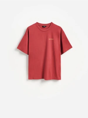 Foto del prodotto Reserved - T-shirt in cotone boxy - bordeaux
