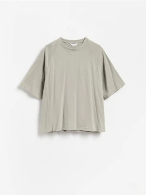 Foto del prodotto Reserved - T-shirt in cotone boxy - verde pallido