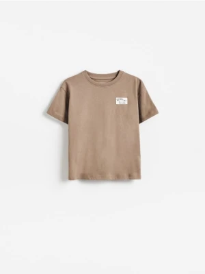 Foto del prodotto Reserved - T-shirt in cotone con patch - caffè
