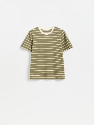 Foto del prodotto Reserved - T-shirt in cotone mercerizzato - beige