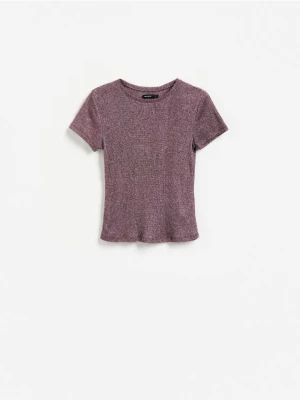 Foto del prodotto Reserved - T-shirt in misto cotone - bordeaux
