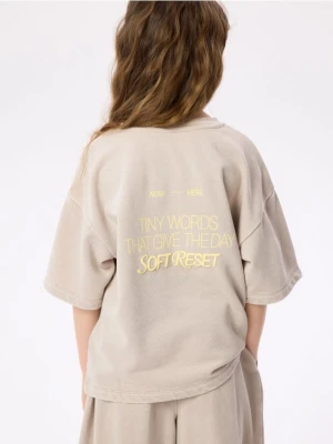 Foto del prodotto Reserved - T-shirt loose con stampa - beige