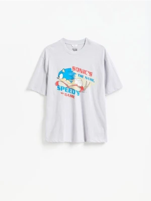 Foto del prodotto Reserved - T-shirt oversize Sonic - grigio chiaro