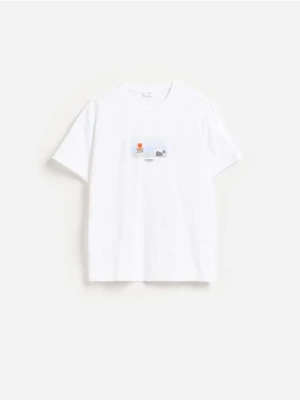 Foto del prodotto Reserved - T-shirt regular fit con stampa - bianco