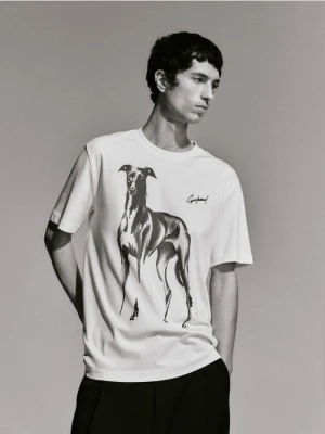 Foto del prodotto Reserved - T-shirt regular fit in cotone - panna