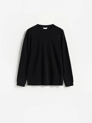 Foto del prodotto Reserved - Top a maniche lunghe tinta unita con cotone - nero