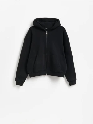 Foto del prodotto Reserved - Top da jogging con zip e cappuccio - nero
