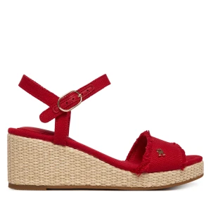 Foto del prodotto Sandali Tommy Hilfiger Mid Woven Wedge Espad Fringe FW0FW09470 Rosso