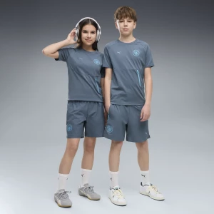 Foto del prodotto Shorts in tessuto Manchester City PUMATECH dal taglio morbido per ragazzi, Abbigliamento, Grigio Gray