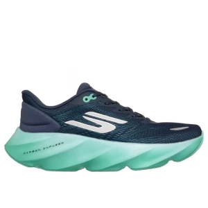 Foto del prodotto Skechers Donna Aero Burst Sneaker in Blu Navy Blue / Verde Acqua, Vegan, Lavabile in lavatrice, Arch Fit, Hyper Burst granatowy