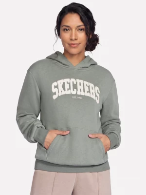 Foto del prodotto Skechers Donna Collegiate Pullover felpa con cappuccio in Talpa / Oliva