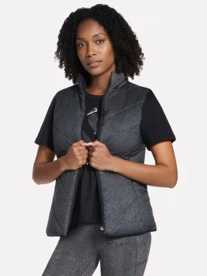 Foto del prodotto Skechers Donna Cozy Fit Printed Vest in Bianco / Nero / Argento