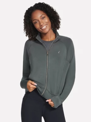 Foto del prodotto Skechers Donna Cozy Luxe Giacca in Verde / Nero bordowy