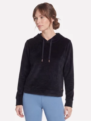 Foto del prodotto Skechers Donna Cozy Luxe Velour Felpa con cappuccio in Nero