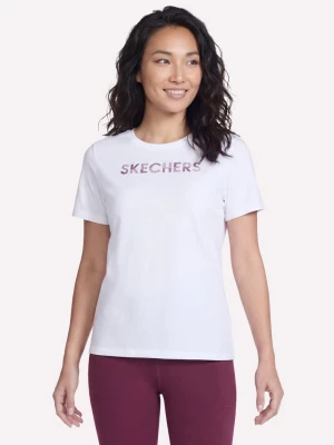 Foto del prodotto Skechers Donna Dazzle corto Sleeve maglietta in Bianco