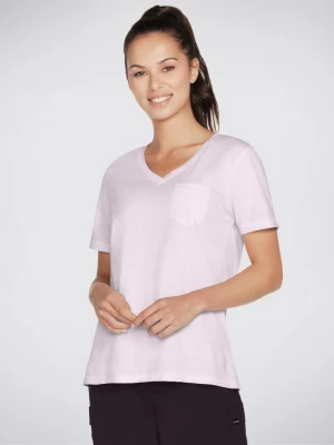 Foto del prodotto Skechers Donna Diamond Wash Hatha V-Neck Pocket maglietta in Porpora / Lavanda
