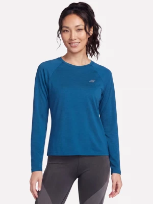 Foto del prodotto Skechers Donna GO DRI Stride Long Sleeve Crew in Bianco / Blu Navy Blue granatowy