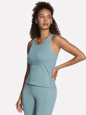 Foto del prodotto Skechers Donna GO WALK Luxe Rib Tank in Grigio Chiaro / Turchese
