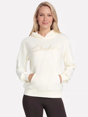 Foto del prodotto Skechers Donna Logo felpa con cappuccio in Bianco