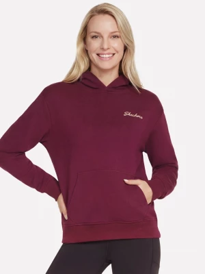 Foto del prodotto Skechers Donna Signature felpa con cappuccio in Bordeaux / Rosa
