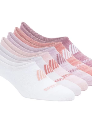 Foto del prodotto Skechers Donna Super Soft No Show Liner Calze - 6 Pack in Rosa, Taglia Medio