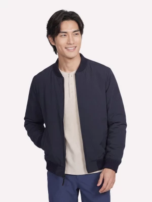 Foto del prodotto Skechers Uomo Alpha Reversible Bomber Giacca in Nero, Taglia Piccolo