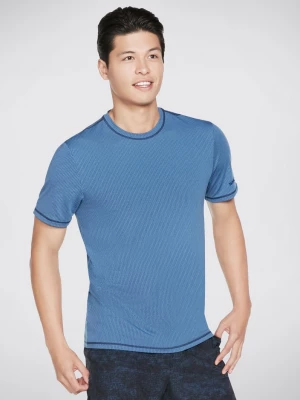 Foto del prodotto Skechers Uomo Apparel Kinetic Maglietta in Blu, Taglia Piccolo