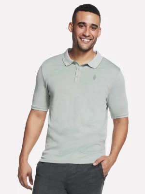 Foto del prodotto Skechers Uomo Apparel Off Duty Polo Shirt in Grigio Chiaro / Verde, Taglia Piccolo