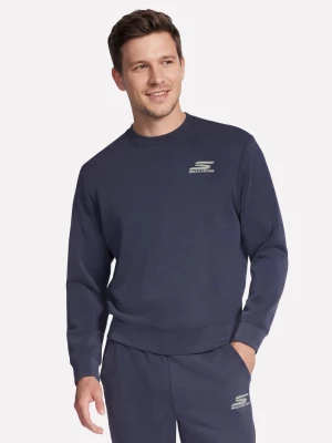 Foto del prodotto Skechers Uomo Cozy Luxe Elevate Crew in Carbone / Blu Navy Blue, Taglia Piccolo granatowy