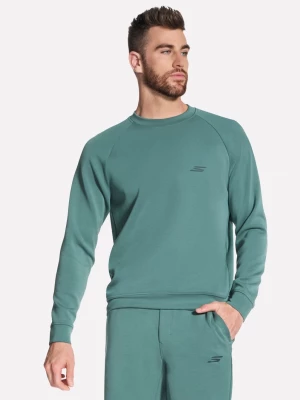 Foto del prodotto Skechers Uomo Cozy Luxe Elevate Crew in Grigio / Oliva, Taglia Piccolo