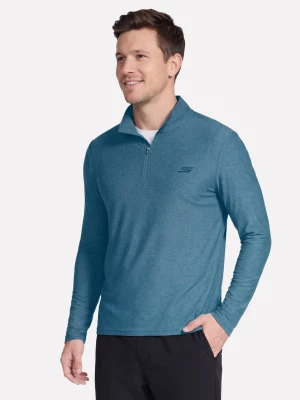 Foto del prodotto Skechers Uomo GO DRI All Day 1 / 4 Zip in Blu Navy Blue / Grigio, Taglia Piccolo granatowy
