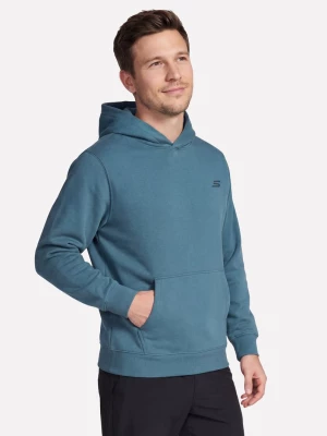 Foto del prodotto Skechers Uomo Max Soft felpa con cappuccio in Blu Navy Blue / Grigio, Taglia Piccolo granatowy