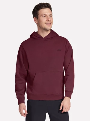 Foto del prodotto Skechers Uomo Max Soft felpa con cappuccio in Bordeaux, Taglia Piccolo
