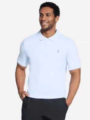 Foto del prodotto Skechers Uomo Off Duty Polo Maglietta in Bianco / Blu / Arancione, Taglia Piccolo
