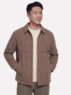 Foto del prodotto Skechers Uomo Sherpa Lined Quilted Giacca in Marrone / Naturale, Taglia Piccolo