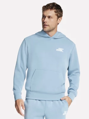 Foto del prodotto Skechers Uomo SKECHCLOUD Elevate felpa con cappuccio in Bianco / Blu, Taglia Piccolo