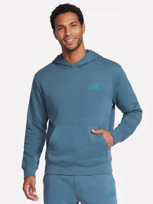 Foto del prodotto Skechers Uomo SKECHCLOUD Elevate felpa con cappuccio in Blu Navy Blue / Grigio, Taglia Piccolo granatowy