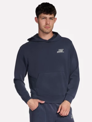 Foto del prodotto Skechers Uomo SKECHCLOUD Elevate felpa con cappuccio in Carbone / Blu Navy Blue, Taglia Piccolo granatowy