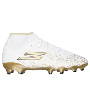 Foto del prodotto Skechers Uomo SKX_1.5 High Academy FG Shoes in Bianco / Nero / Oro