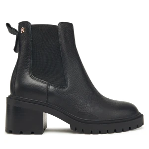 Foto del prodotto Stivaletti Tommy Hilfiger Th Leather Chelsea Cleated Heel FW0FW08774 Nero