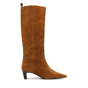 Foto del prodotto Stivali Tommy Hilfiger Kitten Heel Suede High Boot FW0FW09655 Marrone chiaro