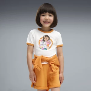 Foto del prodotto T-shirt aderente con bordino per bambini PUMA x DORA THE EXPLORER, Abbigliamento, Rosa Pink