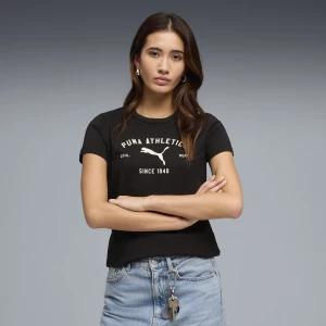 Foto del prodotto T-shirt con grafica PUMA Class da donna, Abbigliamento, Nero czarny