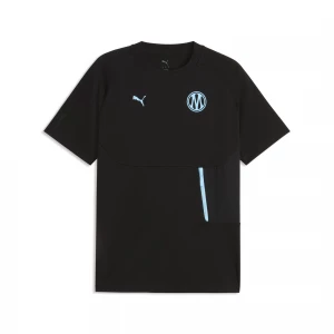 Foto del prodotto T-shirt con taschino Olympique de Marseille PUMATECH da uomo, Accessori, Nero czarny