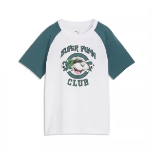 Foto del prodotto T-shirt grafica Super PUMA per bambini, Accessori, Bianco biały