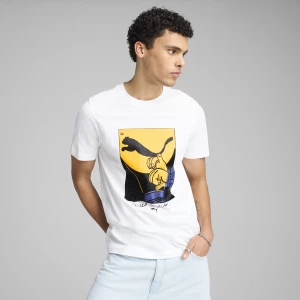 Foto del prodotto T-shirt GRAPHICS PUMA Shadow Play da uomo, Abbigliamento, Bianco biały