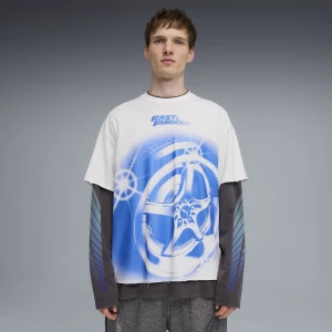 Foto del prodotto T-shirt oversize PUMA x FAST & FURIOUS da uomo, Abbigliamento, Bianco biały