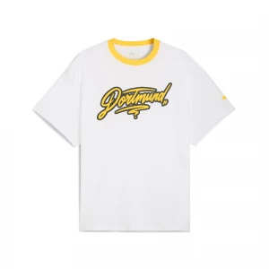Foto del prodotto T-shirt PUMA HOOPS x Borussia Dortmund I da uomo, Abbigliamento, Bianco biały